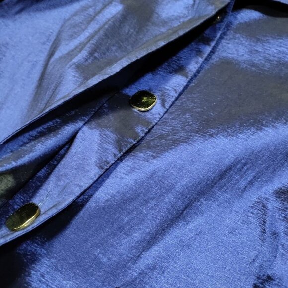 Mycra Pac Artsey Lagenlook Layering Outerwear Gorpcore Raincoat Blue Size Medium - Picture 7 of 13